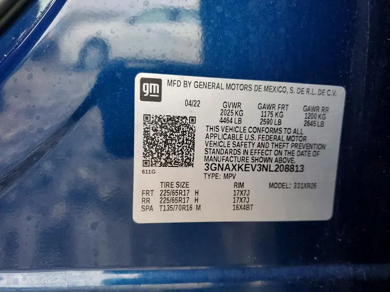 2022 CHEVROLET EQUINOX LT  