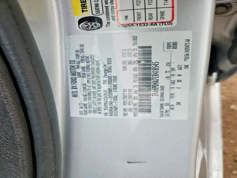 2012 FORD FUSION SE  