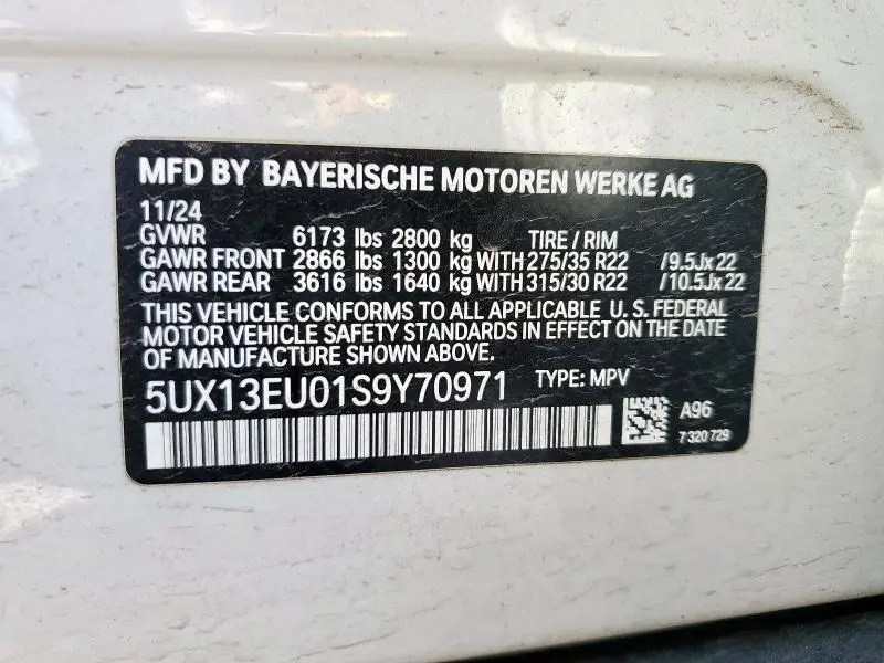 2025 BMW X5 SDRIVE 40I  