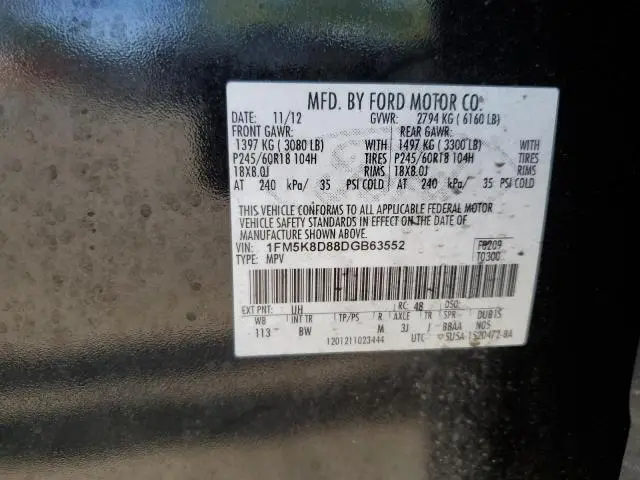 2013 FORD EXPLORER XLT