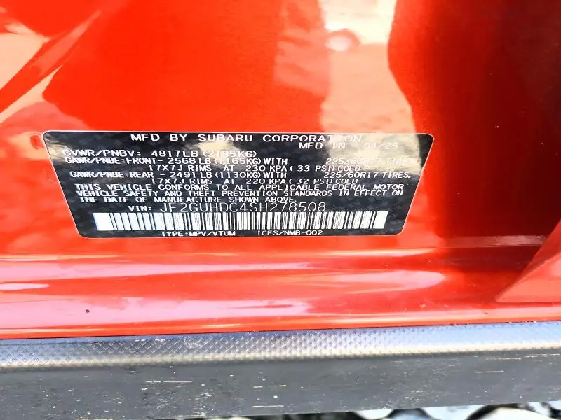 2025 SUBARU CROSSTREK PREMIUM  