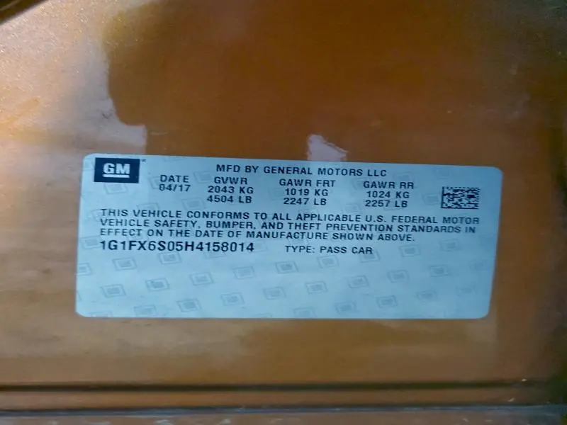 2017 CHEVROLET BOLT EV PREMIER  