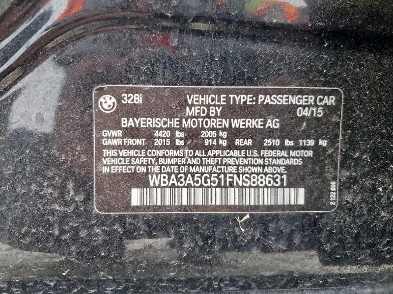 2015 BMW 328 I