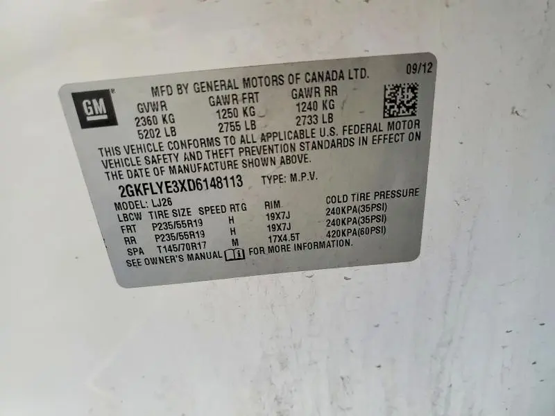 2013 GMC TERRAIN DENALI  