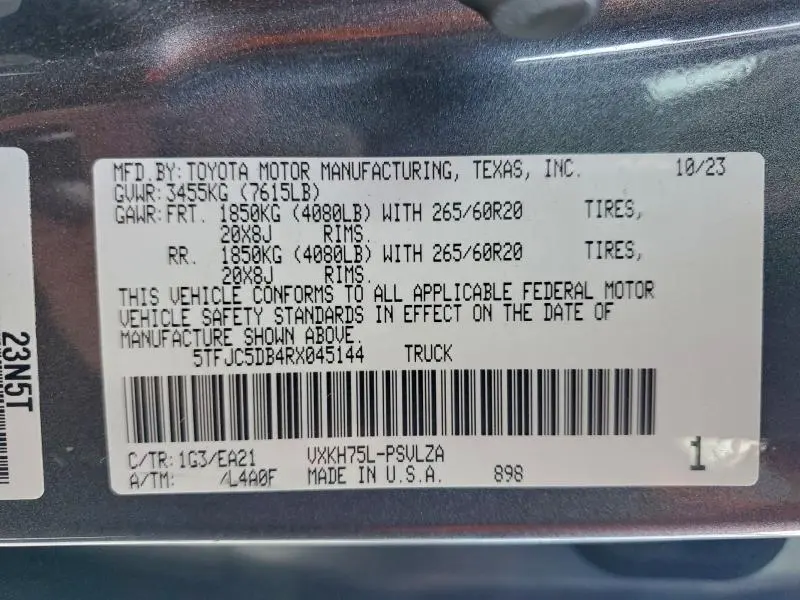 2024 TOYOTA TUNDRA CREWMAX LIMITED  