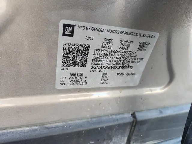 2019 CHEVROLET EQUINOX LT  