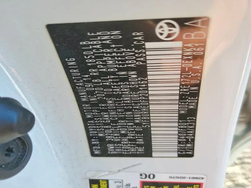 2015 TOYOTA COROLLA LE  