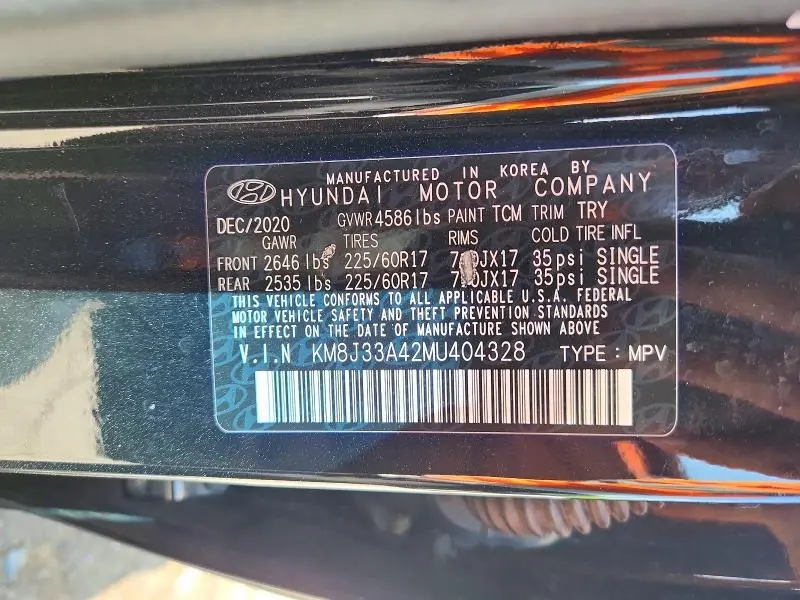 2021 HYUNDAI TUCSON VALUE  