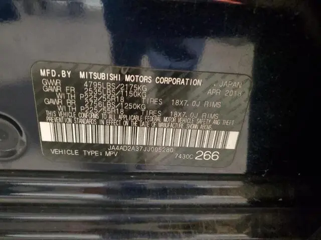 2018 MITSUBISHI OUTLANDER ES  