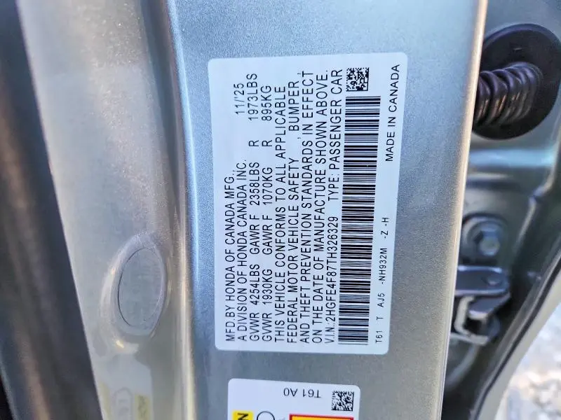 2026 HONDA CIVIC SPORT  