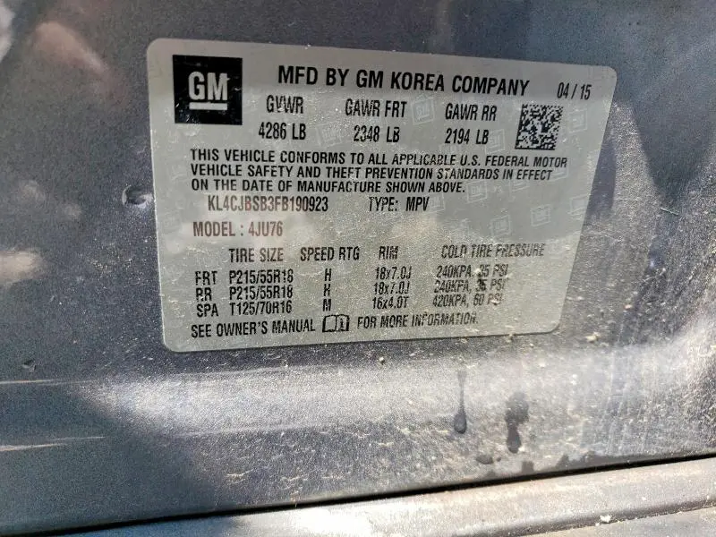 2015 BUICK ENCORE CONVENIENCE  