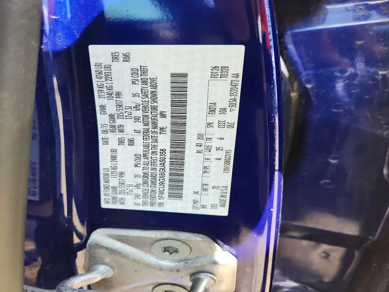 2016 FORD ESCAPE SE  
