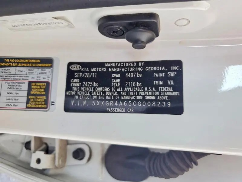 2012 KIA OPTIMA SX  