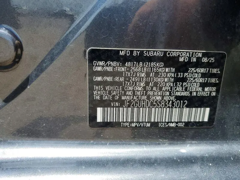 2025 SUBARU CROSSTREK PREMIUM  