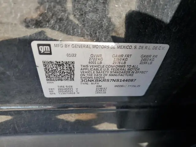 2022 CHEVROLET BLAZER RS