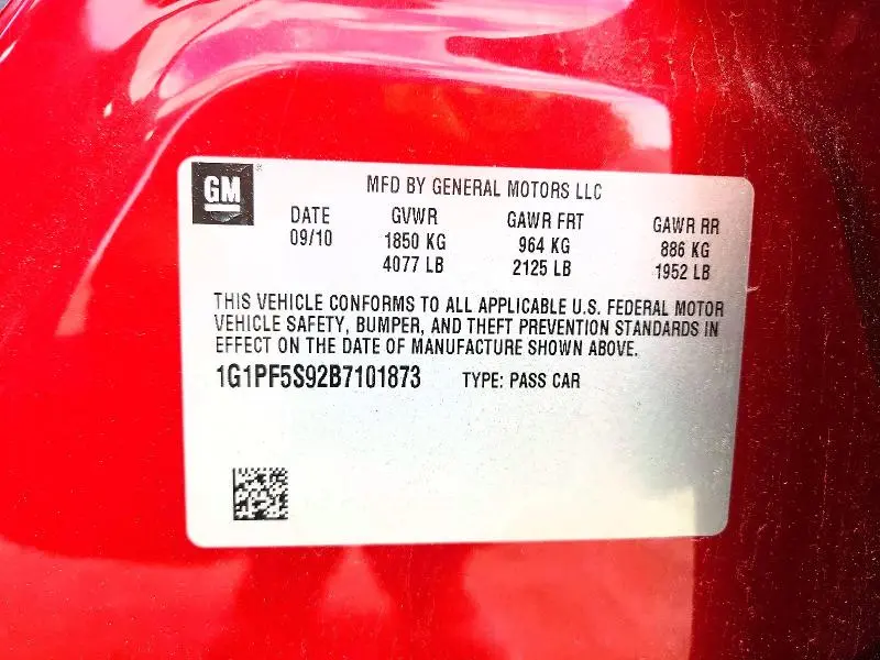 2011 CHEVROLET CRUZE LT  