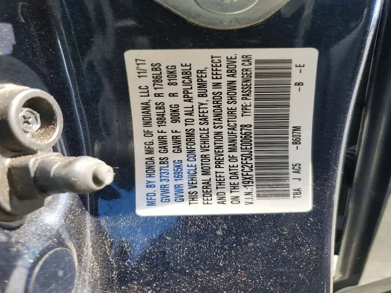 2018 HONDA CIVIC LX  