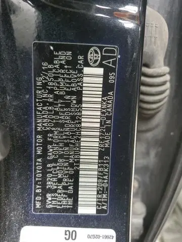 2017 TOYOTA COROLLA L  