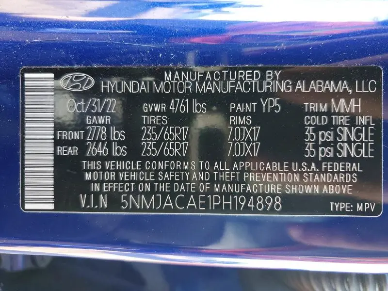 2023 HYUNDAI TUCSON SE  