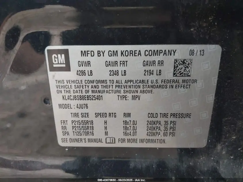 2014 BUICK ENCORE CONVENIENCE