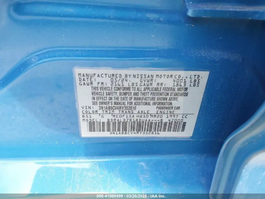 2024 NISSAN SENTRA SV XTRONIC CVT