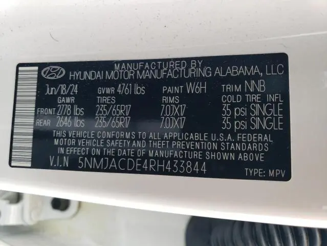 2024 HYUNDAI TUCSON SE  