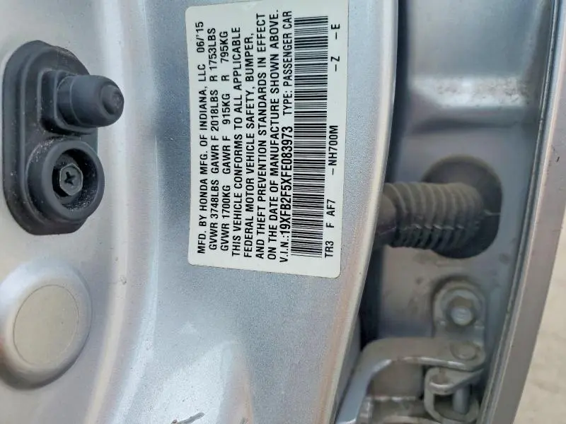 2015 HONDA CIVIC LX  
