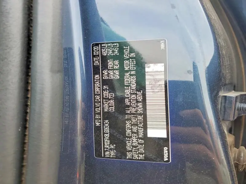 2020 VOLVO S60 T5 MOMENTUM  