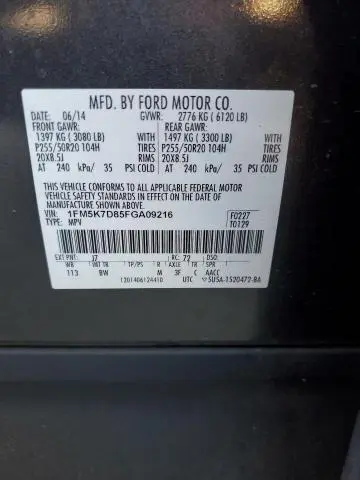 2015 FORD EXPLORER XLT  