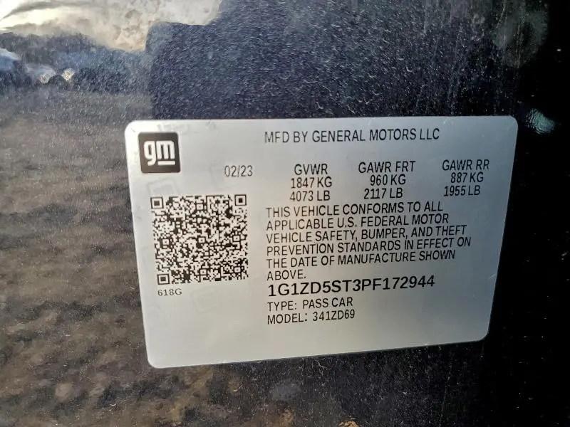 2023 CHEVROLET MALIBU LT  