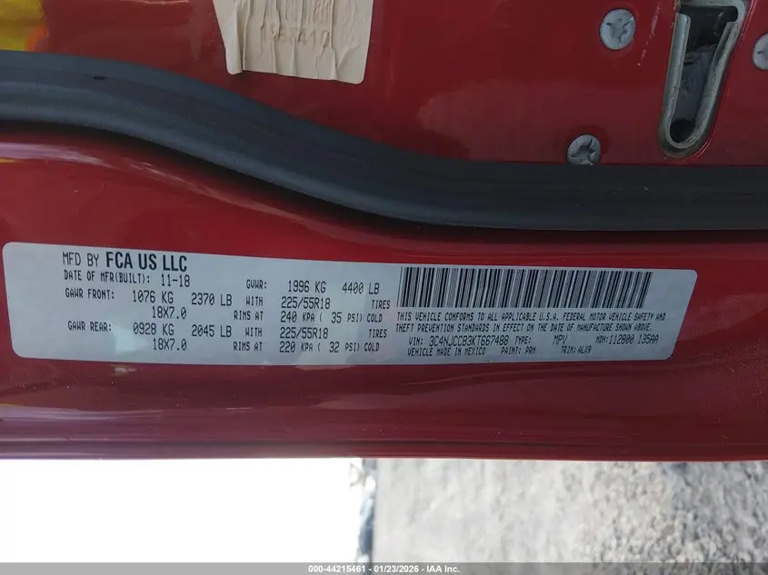 2019 JEEP COMPASS LIMITED FWD