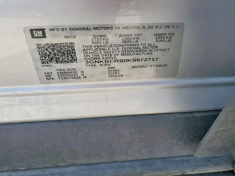 2019 CHEVROLET BLAZER 2LT  