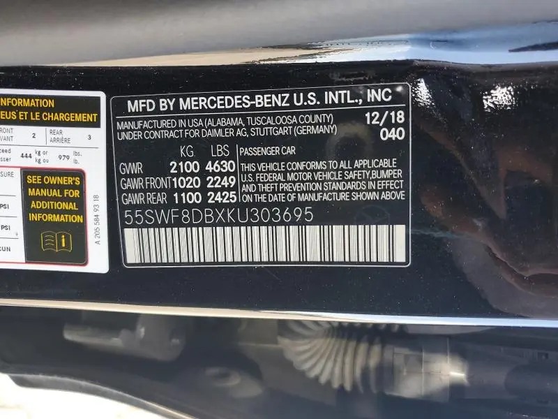 2019 MERCEDES-BENZ C 300  