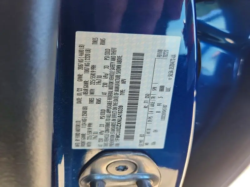 2022 FORD ESCAPE TITANIUM  