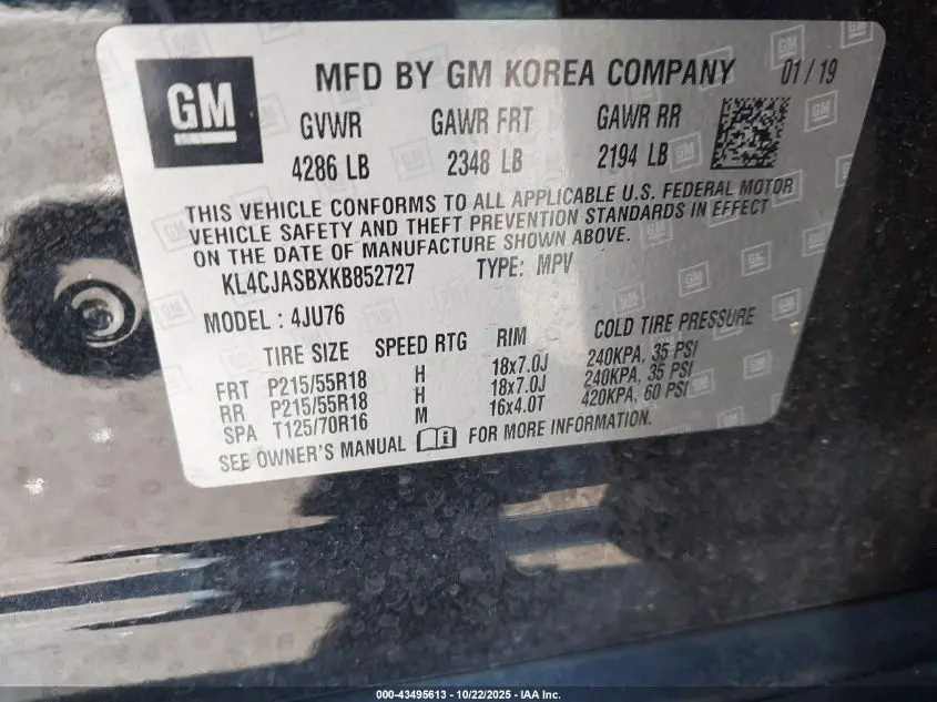 2019 BUICK ENCORE FWD PREFERRED