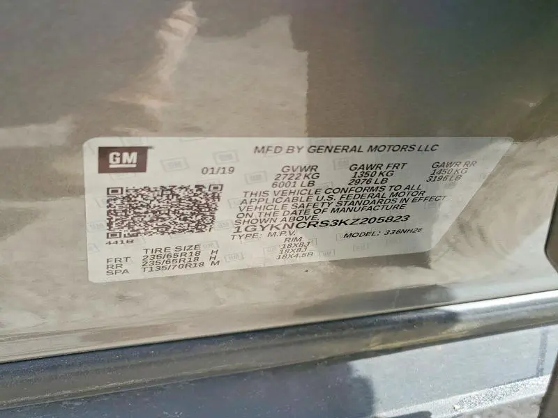 2019 CADILLAC XT5 LUXURY  
