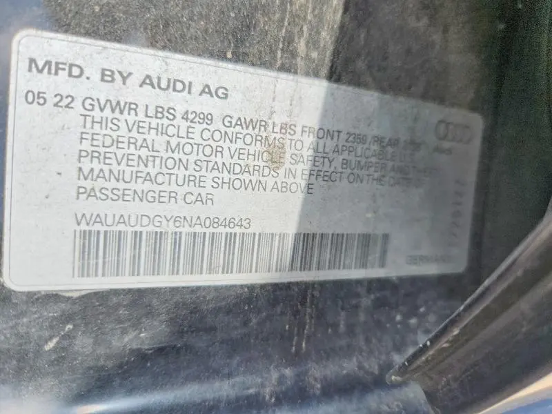 2022 AUDI A3 PREMIUM  