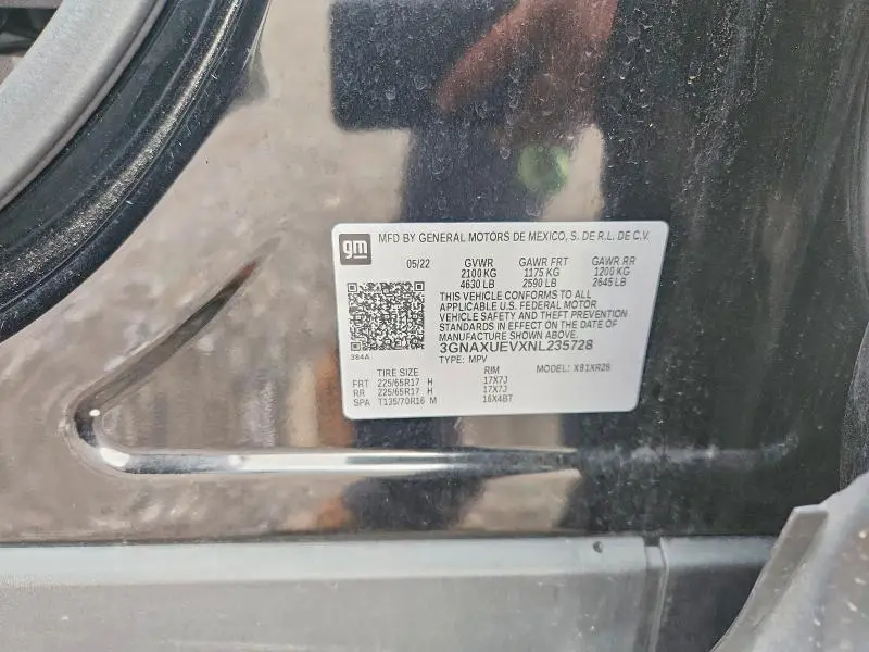 2022 CHEVROLET EQUINOX LT  