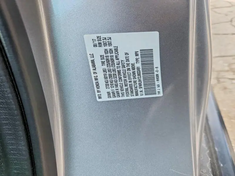 2018 HONDA ODYSSEY EXL  