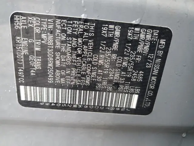 2024 NISSAN ROGUE PLATINUM  