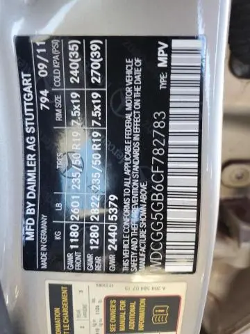 2012 MERCEDES-BENZ GLK 350