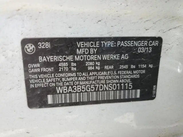 2013 BMW 328 XI SULEV  