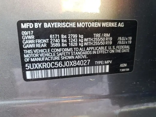 2018 BMW X5 XDRIVE35I  