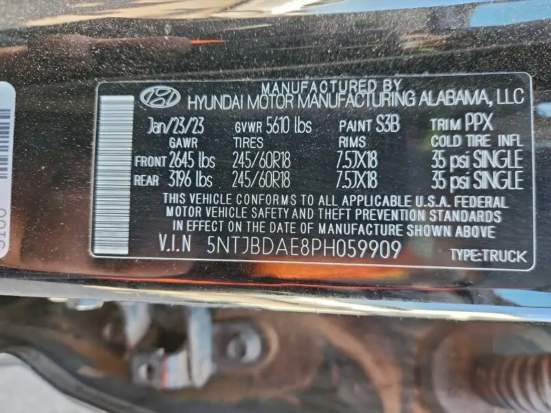 2023 HYUNDAI SANTA CRUZ SEL  