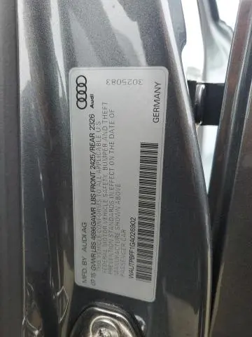 2016 AUDI A3 E-TRON PREMIUM PLUS  