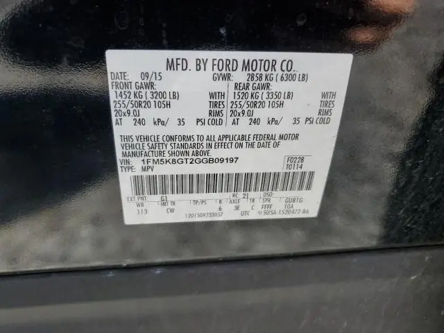 2016 FORD EXPLORER SPORT  