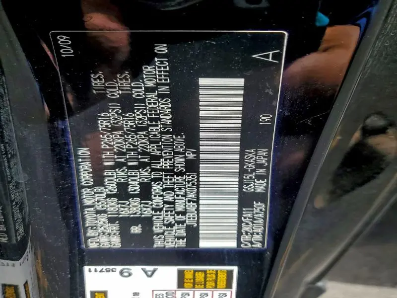 2010 TOYOTA FJ CRUISER   