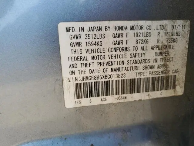 2011 HONDA FIT SPORT  