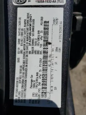 2019 FORD FIESTA SE  