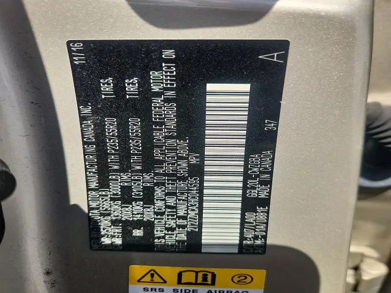 2017 LEXUS RX 350 BASE  